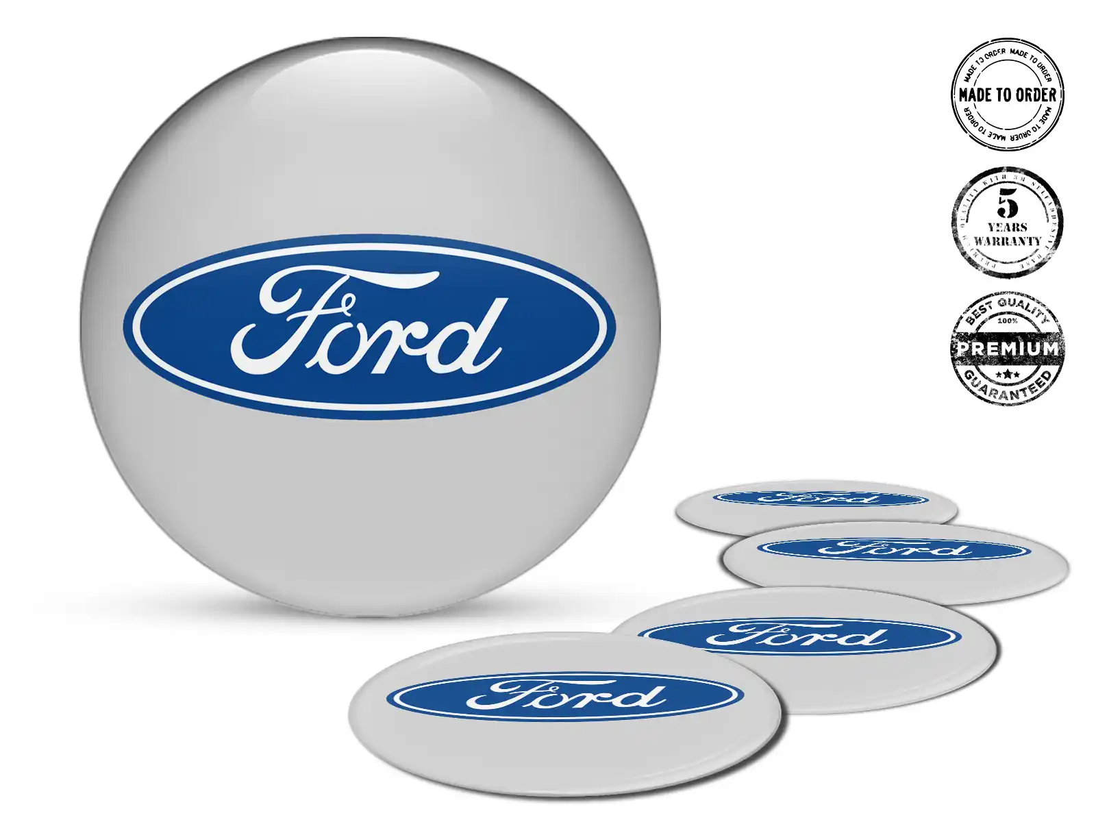 Ford Édition Autocollants Cache-Moyeu Style Bombé